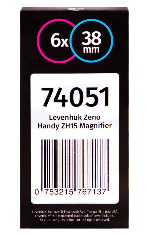 picture Levenhuk Zeno Handy ZH15 Magnifier,  8