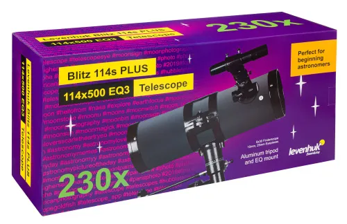 photograph Levenhuk Blitz 114s PLUS Telescope,  12