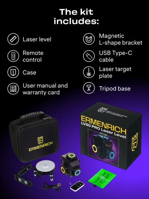 photograph Ermenrich PRO LV50 Laser Level,  14