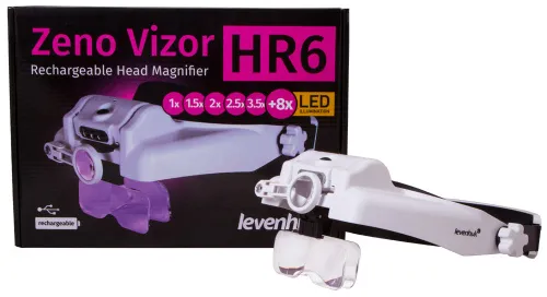 image Levenhuk Zeno Vizor HR6 Head Rechargeable Magnifier,  10
