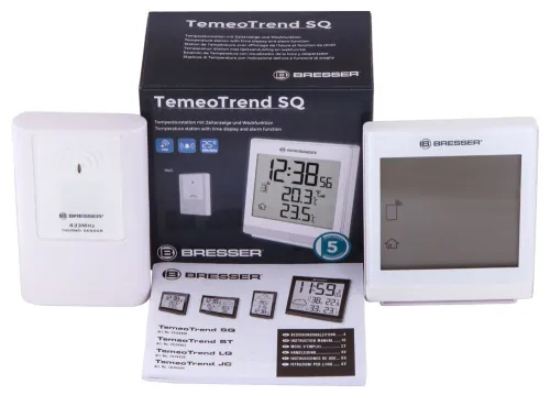 photo Bresser TemeoTrend SQ RC Weather Station, white,  2