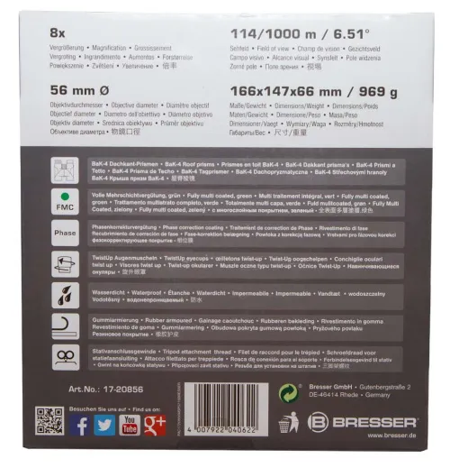 image Bresser Pirsch 8x56 Binoculars,  14