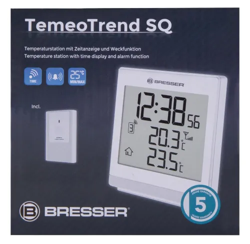 photo Bresser TemeoTrend SQ RC Weather Station, white,  11