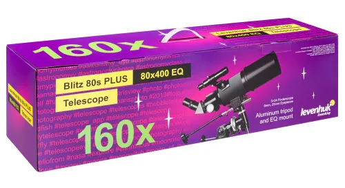 picture Levenhuk Blitz 80s PLUS Telescope,  12