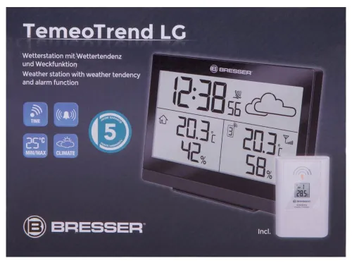 image Bresser TemeoTrend LG RC Weather Station, black,  11