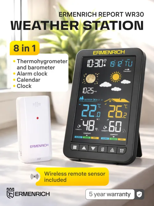 photograph Ermenrich Report WR30 Weather Station,  12