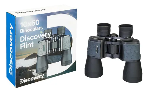 photo Levenhuk Discovery Flint 10x50 Binoculars,  12