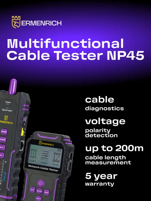 photograph Ermenrich NetGeeks NP45 Multifunctional Cable Tester,  13